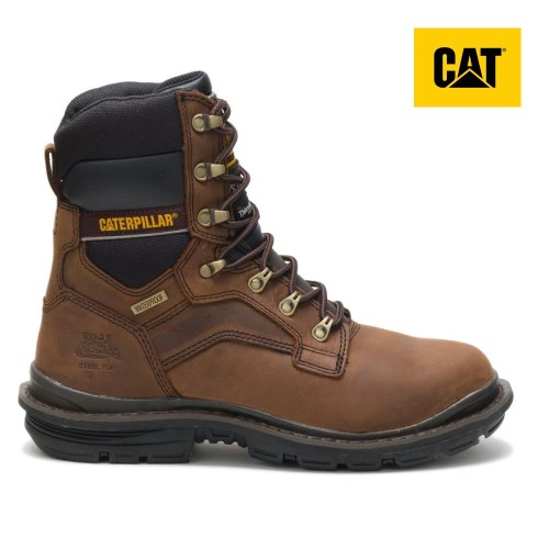 Caterpillar Flexion Generator 8" Waterproof Thinsulate Steel Toe Werkschoenen Heren DonkerBruin (EVCW.NL)